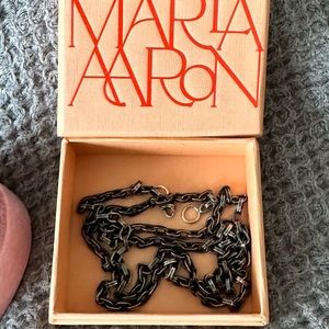 Marla Aaron blackened biker chain 30 inches